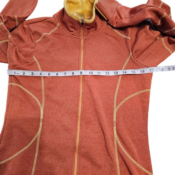 Athleta Women's Zip Up Jacket Coat Orange size Small - Picture 6 of 9